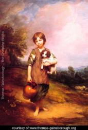 Gainsborough cottage girl with dog and pitcher