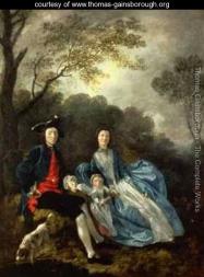 Gainsborugh the artist with his wife and daughter
