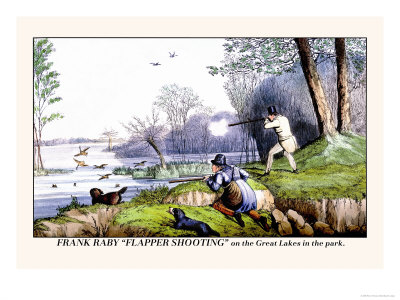 Henry thomas alken frank raby flapper shooting on the great lakes in the park