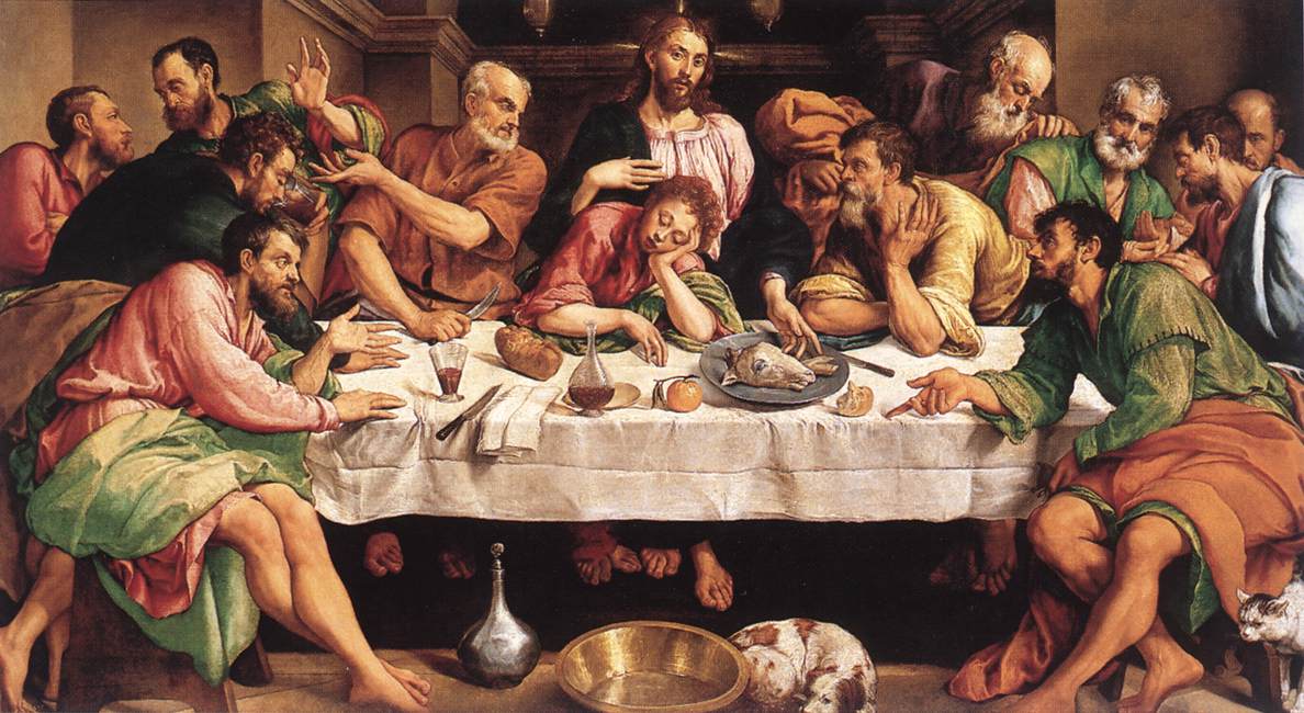 Jacopo bassano last supper 1542