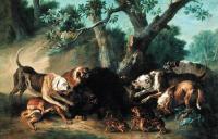 Oudry jean baptiste 1696 1755 dogues a la chasse