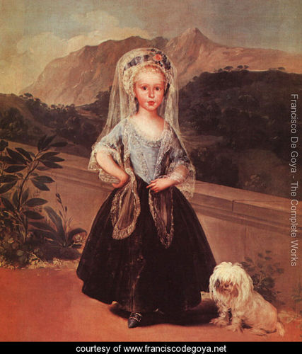 Portait of maria teresa de borbon y vallabriga Goya 1746-1828