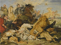 Sir edwin henry landseer the hunting of chevy chase