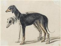 Sir edwin henry landseer two greyhounds
