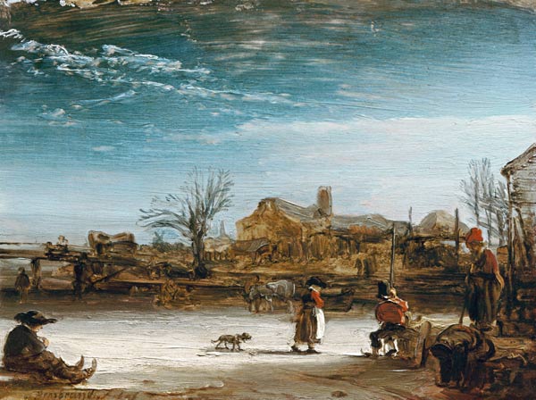 Winterlandschaft Rembrandt 1606-1669